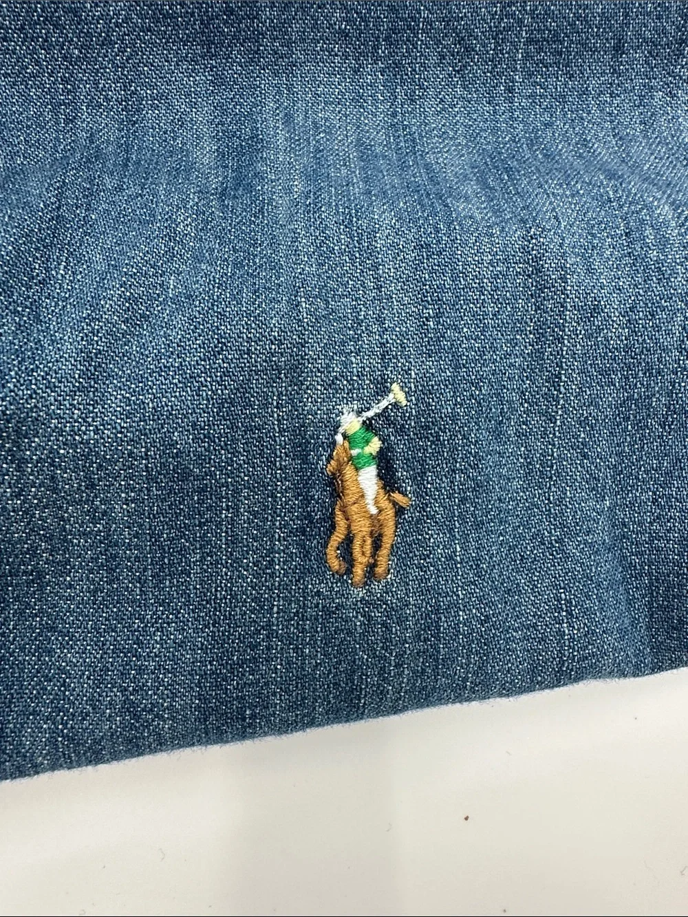 Polo by Ralph Lauren Blue Denim Button-Down Shirt - Picture 3 of 4
